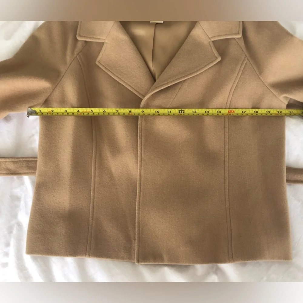 NWT Michael Kors 3/4 sleeve belted wool jacket blazer - Picture 8 of 11